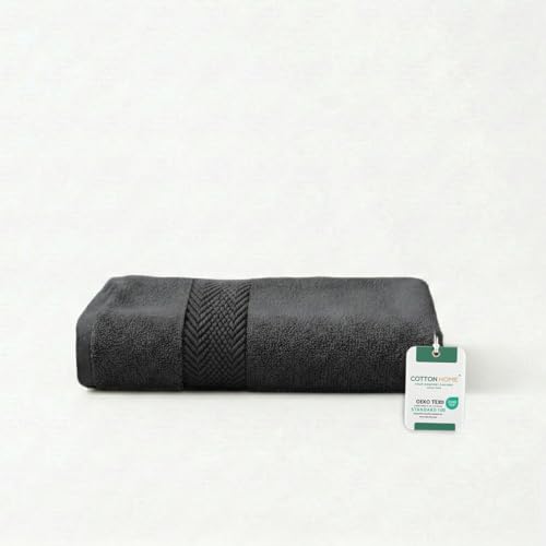 Cotton Home Premium Cotton Face Towel 30x30 cm / 12x12 inches Soft and Absorbent Face Towel Washcloth Perfect for Bathroom Gym and Spa Towels Grey