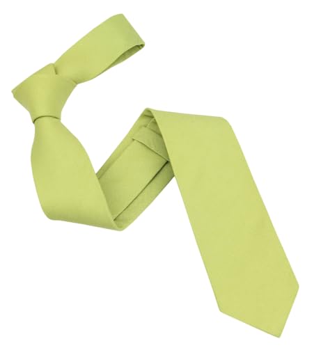Image of Mens Solid Linen Ties - Regular Width Pattern Necktie for Men