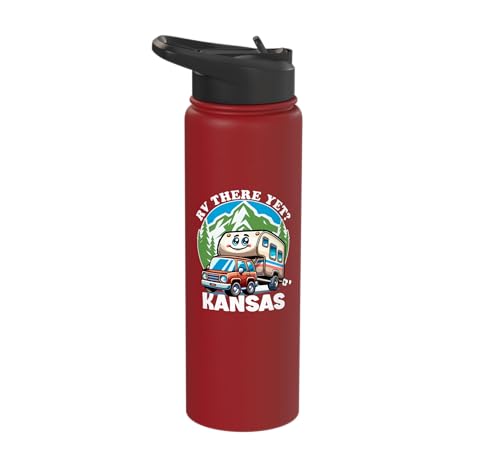 Kansas RV Road Trip Family Water Bottle