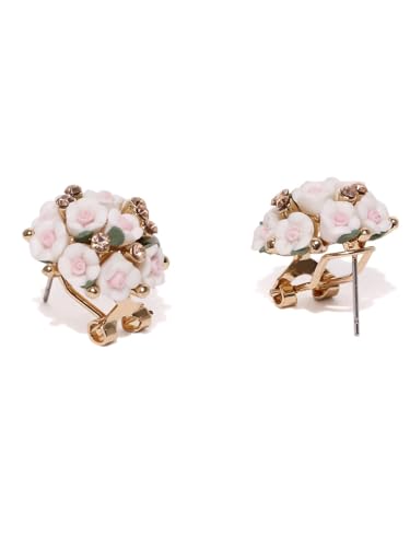 YouBella Jewellery for Women Gold-plated Floral Stud Tops Earings Earrings for Women & Girls
