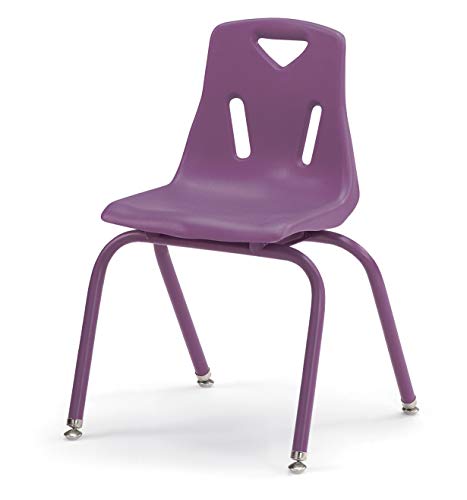 Image of Jonti-Craft Berries 8126JC1004 Stacking Chair with Powder-Coated Legs, 16 inch Height, Purple