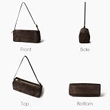 DONNAIN Wysokiej jakości zamszowa torebka damska, skórzana torebka damska, torebka z prawdziwej skóry, torba na ramię ze skóry, torba Crossbody Hobo Bag z regulowanym paskiem, przedłużony kształt
