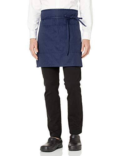 Uncommon Threads Unisex Half Waist Apron, Navy, One Size