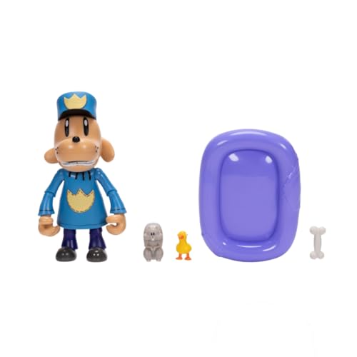Dog Man Articulated 12.7cm Action Figure with Accessories by Jakks Pacific, Inspired by Iconic Book and Dog Man Movie - Image 2