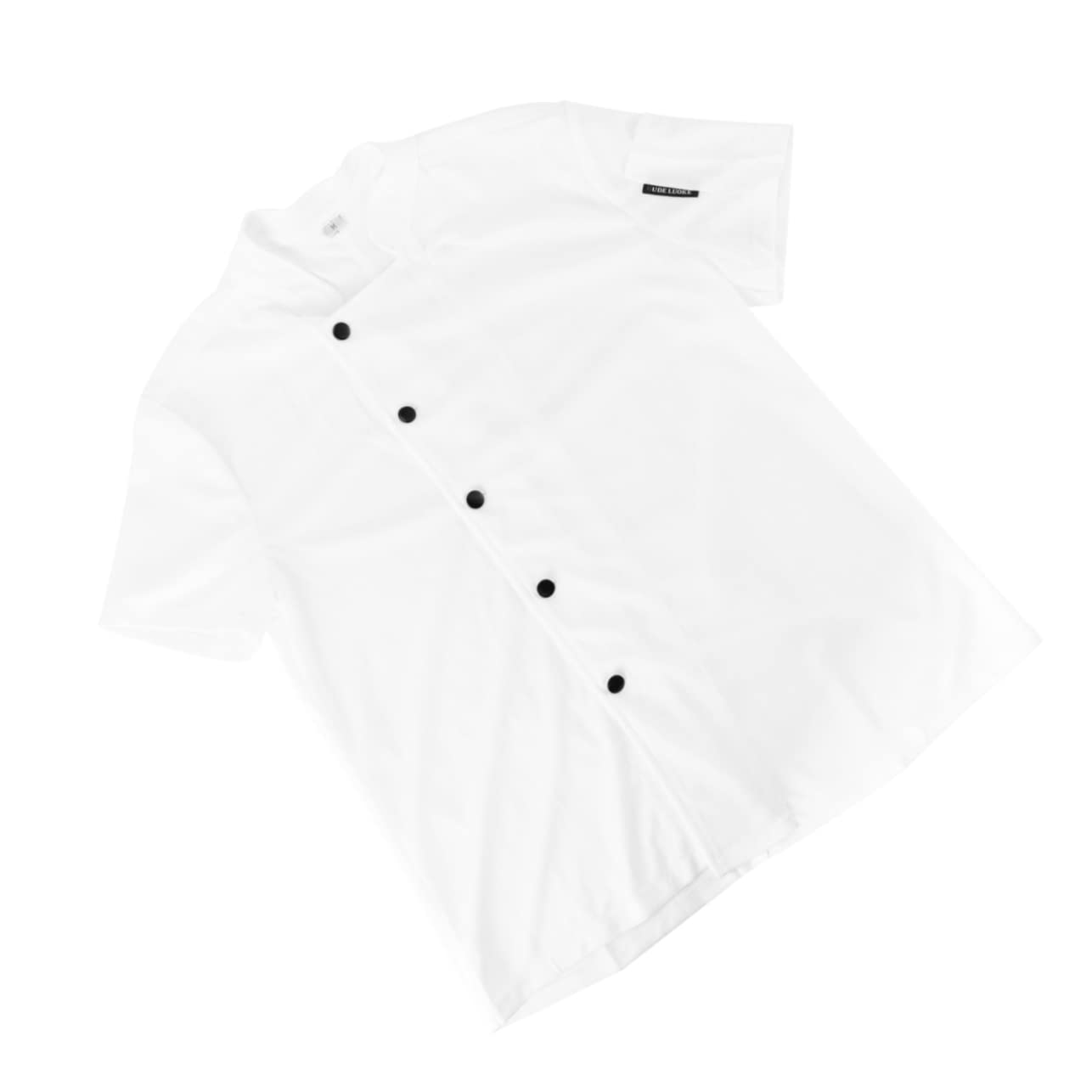 PRETYZOOM 1pc Breathable Short Sleeve Jacket for Kitchen and Food Service Quick Drying Loose Fit Design Comfortable Wear for Restaurant and Hotel Chefs