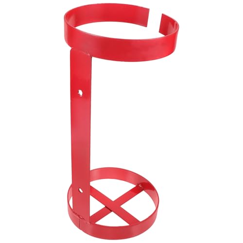 Zerodeko Soporte para Extintor de Incendios Metálico Resistente, para Extintores de 5-6 Kg, Doble Anillo, Montaje en Pared para Vehículos y Barcos, Almacenamiento Seguro y Ahorro de