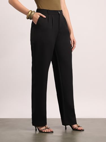 Image of Urbano Fashion Women's Loose Baggy Fit Solid Korean Pants Stretchable