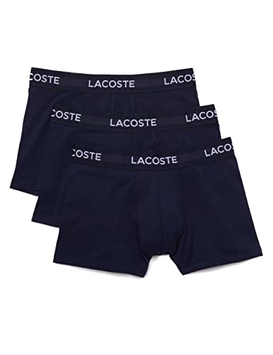 Lacoste Herren-Boxershorts, 3 Stück, Marine, S