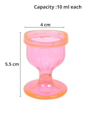 Image of QimacPlus Premium Glass Eye Wash Cup for Gentle and Effective Eye Cleansing - Engineered for Superior Comfort, Smooth Edges, Eye-Shaped Rim, Snug Fit - Includes Storage Container (Set of 1) (Pink)