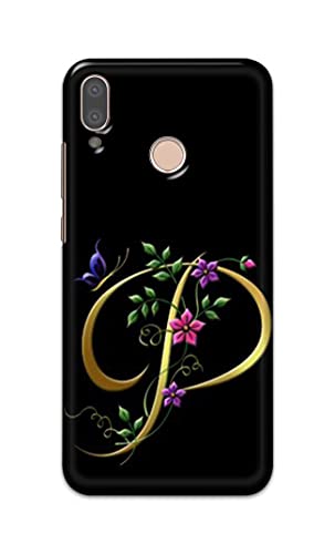 Image of Printed Hard Back Cover Case for Huawei P20 Lite | Huawei Nova 3e Back Cover (Alphabet P) -1803