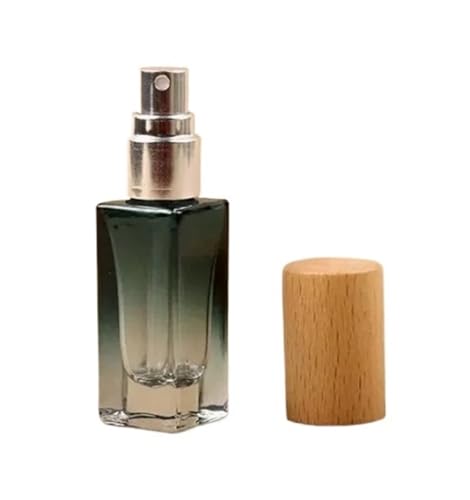 BODOBTF Bottigliette in vetro da 5 ml e 10 ml, ricaricabili, per profumo, cosmetici, vuote, nebulizzatore, da viaggio (10 ml, verde, 10 pezzi)