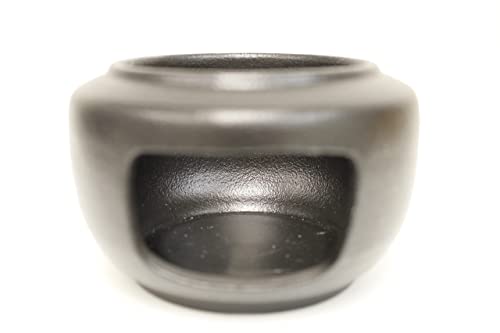 Usa Mj Table Traditional Japanese Style Sake Set With Warmer This Pottery Sake Set Come Set Includeing 1Pc Candle Stove, 1Pc Warming Mug,1Pc Sake Pot And 4Pcs Sake Bowls Light Green & Dark Black #TOP4