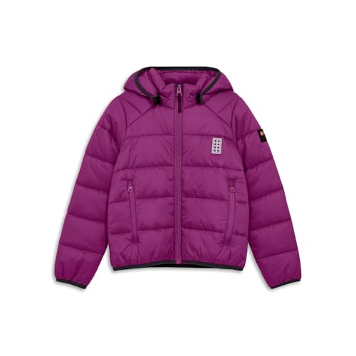 Kabooki LEGO LWJAD 202 Leichte Steppjacke für Mädchen und Jungen Wasserabweisend & warm gefüttert Abnehmbare Kapuze Reflektierende Details