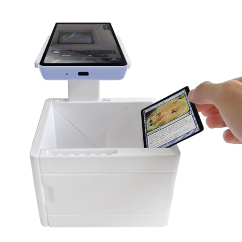 ScanBox für MTG/TCG, Sportkartenscanner, Kartenscanner-Halterung, Multifunktionalen Scan-Tool Mit Telefonhalter, Nicht-Schlupf-Basis, Schnelles Scannen Preisauskunft, Fast Card Scanning
