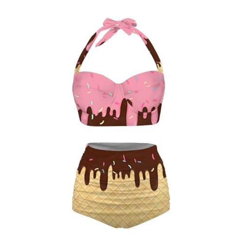 Jndtueit Butterfly Damen Retro Rüschen Hohe...