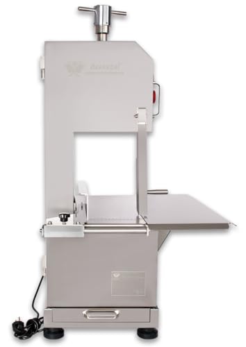 Foto von Beeketal 'BFS165' Profi Metzger Knochenbandsäge mit 9 m/s Sägebandgeschwindigkeit, Schneiddicke: ca. 0,5-150 mm, Schnitthöhe: max. ca. 230 mm, 1500 Watt Motor mit 1400U/min. (230V)