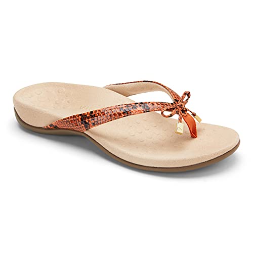 Image of Vionic Women's Rest Bella Toe Post Sandal- Supportive Ladies Orthotic Sandals that include Three Zone Comfort with Arch Support- Flip Flop for Ladies, Medium and Wide Width Size 5-12