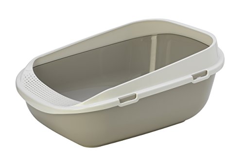 BAC LITIERE GEANT POUR CHAT 65 CM /GRANDE MAISON TOILETTE POUR CHAT JUSQU’À 8/9 KG