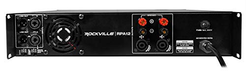 Rockville 5000 Watt Peak / 1400W Rms 2 Channel Power Amplifier Pro/Dj Amp (Rpa12) #TOP1