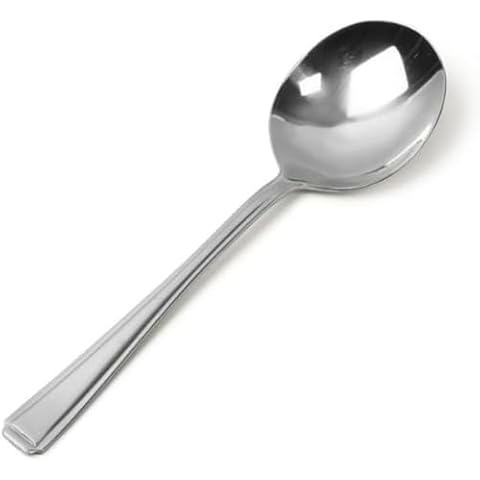 Genware Harley Cutlery Pack of 12 Soup Spoons Cover