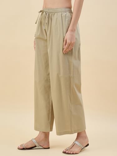 Image of Nermosa Women's Loose Cotton Relaxed Fit Palazzo
