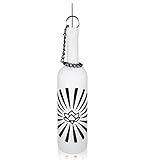 Sermo Glass Bottle Incense Holder Burner (Lotus (Rising) - White)
