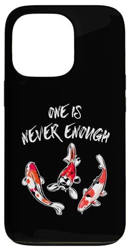 One Is Never Enough 鯉魚 日本美術デザイン スマホケース iPhone 13 Pro 用