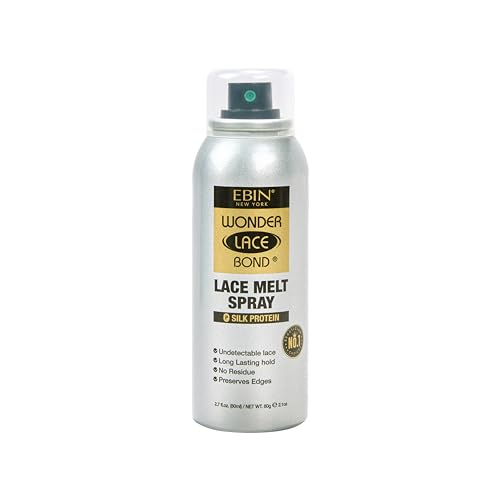 EBIN NEW YORK Spray de Fusión Lace Melt, 80 ml - Proteína de seda para pelucas de cuero