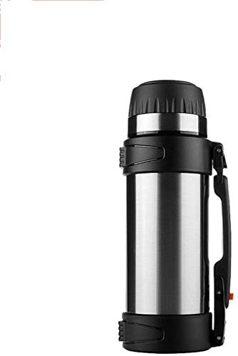WYJW Insulation pot Stainless Steel Vacuum Kettle Outdoor Travel Pot Portable Large Capacity Insulation 1.2L Lostgaming (color : Silver)