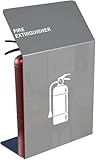 Feuerlöscherschrank mit Schild, Edelstahlgehäuse für Gewerbe- und Haussicherheit, Brandschutzvorrichtung