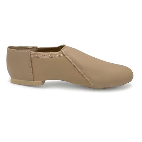 Jazz Leather Shoe with Arch Hugging Neoprene - JZ43 Java (Caramel, Medium, 13.5S)3