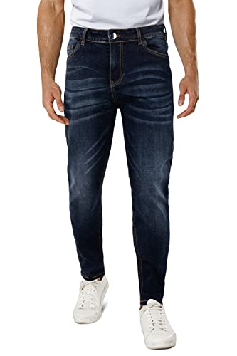 Mens Jeans Slim Fit Indigo Blue Stretch Jeans for Men Athletic Fit Denim Pants 322