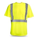 Rugged Blue RB-2HVT-HVY-XL ANSI Class 2 Hive's Wicking Shirt, Polyester, Yellow, XL