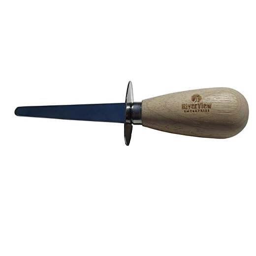 ORIGINAL CHESAPEAKE BAY OYSTER SHUCKING KNIFE & CLAM/SHELLFISH OPENER - STAINLESS STEEL - SEAFOOD KNIFE
