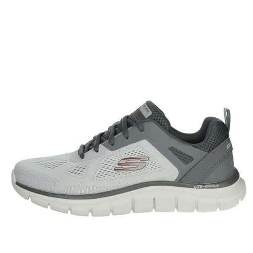 Skechers Mens Track - Broader Ballet Flat (232698-Gycc_9) Grey, 9 UK