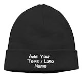 Custom Your Own Knit Cap,Personalized Beanie Hat Thin Soft Warm for Men & Women