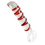 reinitialiser freeplug crystal ☬: Vidrio de alta calidad BTHDPP Material de Vidrio de Cristal de Rayas Rojas, Suave y Confortable