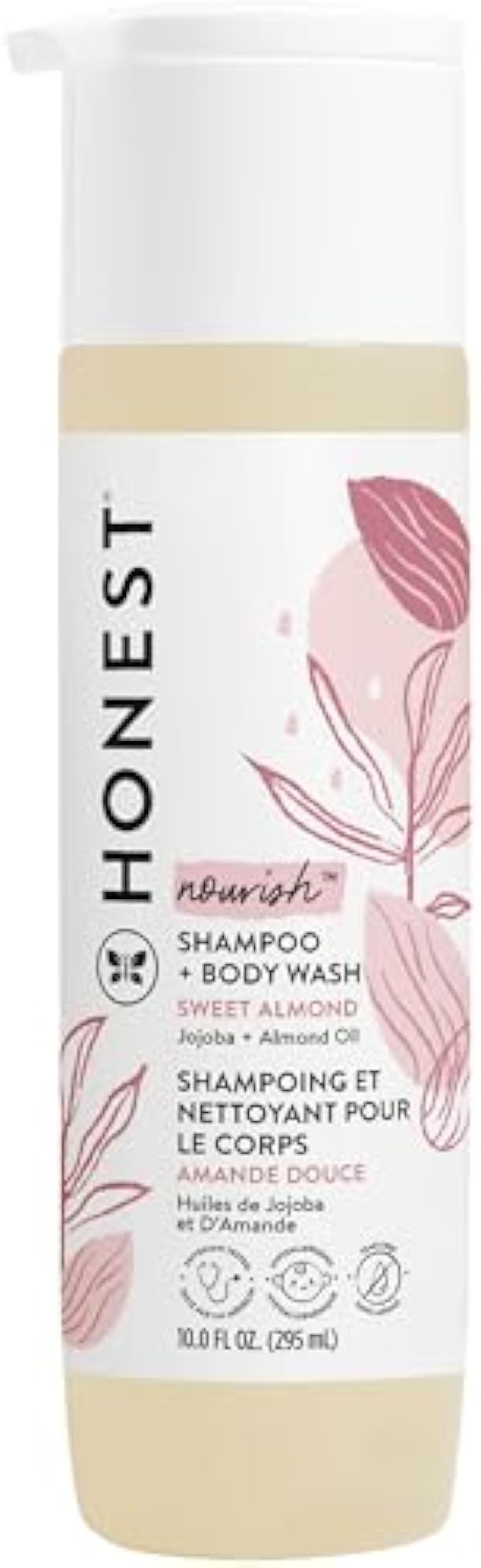The Honest Company 2-in-1 Cleansing Shampoo + Body Wash | Gentle for Baby | Naturally Derived, Tear-free, Hypoallergenic | Lavender Calm, 10 fl oz