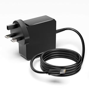 65W USB C Power Adapter，Type C Power PD Wall Fast Charger Compatible with Huawei Matebook, MacBook Pro/Air, Lenovo Chromebook, Dell XPS, HP Spectre, Acer Chromebook and Any Laptops or Smart Phones