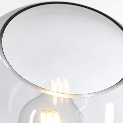 Lightbox Stehleuchte - Standleuchte dreibeinig, Ø 45cm, Fußschalter, E27 Fassung für max. 40 Watt - Metall/Glas – Bild 5