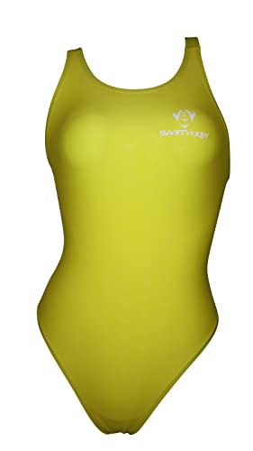 Amazon.co.jp: [SWIMHXBY] 競泳水着 レディース ガールズ 280 黄色 M