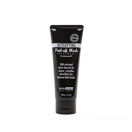 BioMiracle Peel-Off Mask, Face Exfoliator, Anti-Aging & Firming, Intense Pore Care, Pore Minimizer, Brightens & Balances Skin (3.5 oz)