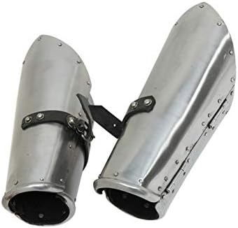 Wholesale Gallery MedievalDepot Cavalier Plate Armor Bracers - Overall 10" - 16 Gauge Carbon Steel - Leather Lined & Adjustable Fit - Combat, LARP & Reenactment