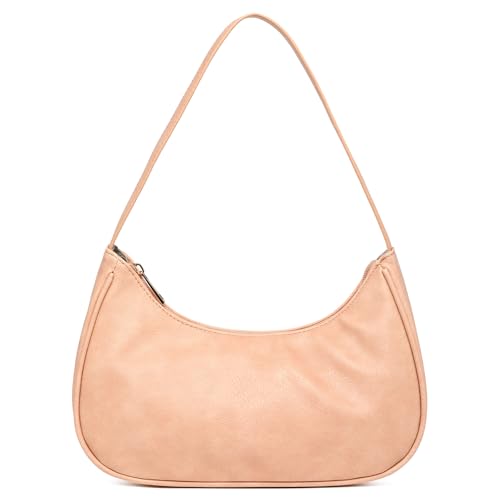 Image of Afashor Shoulder Bags for Women Vegan Leather Hobo Sling Tote Handbag Retro Clutch Purse with Zipper Closure