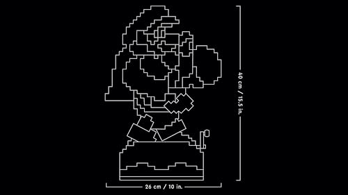 LEGO Super Mario World Mario et Yoshi - Set Collector Nintendo - Loisir Créatif pour Adultes Passionnés de Jeux Vidéo - Cadeau Homme et Femme Original pour Fans Nintendo 71438