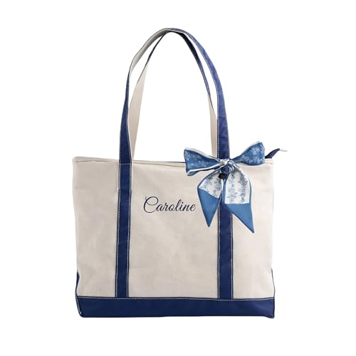 Personalized Canvas Tote Bag - Initial Jute Tote Bag for Women, Bridesmaids - floral bag Ideal for Birthday