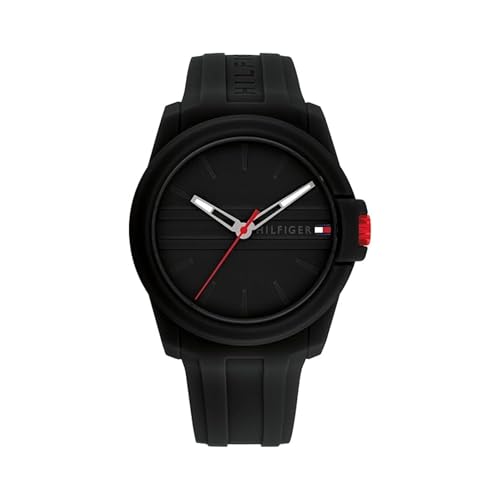 Imagen de Tommy Hilfiger Reloj Casual de Cuarzo 3H Reloj Deportivo de Silicona para Hombre