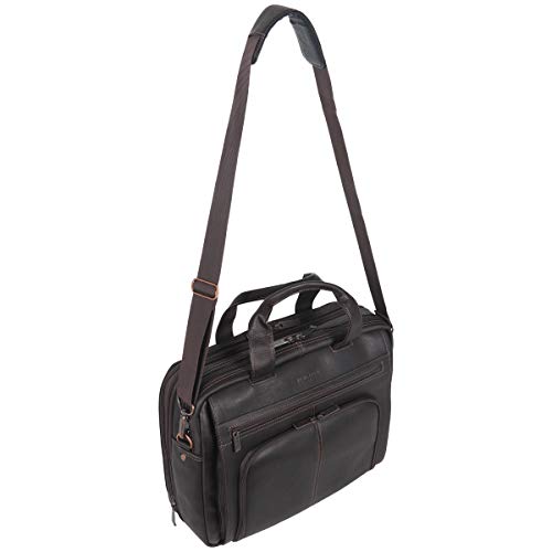 Kenneth Cole REACTION unisex-adult Kenneth Cole Reaction Manhattan Leather Expandable RFID 15.6" Laptop Business Case Laptop Briefcase