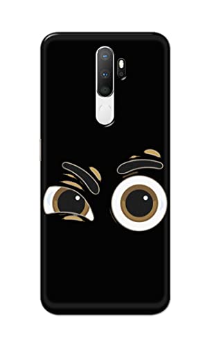 Image of PRINTFIDAA Funky Expression of Cartoon Eyes Printed Designer Hard Back Case Cover for Oppo A5 (2020) / Oppo A9 (2020), Oppo A11x -(SF) MVN1004