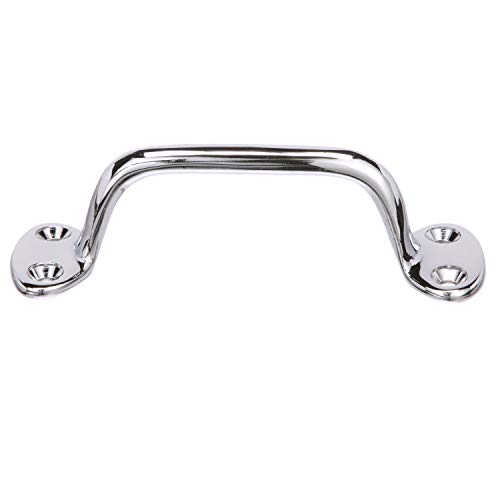 Seachoice Heavy Duty Transom Handle, Triple Chrome-Plated Cast Brass, 6 in. Round Grip by SEACHOICE - Image 4